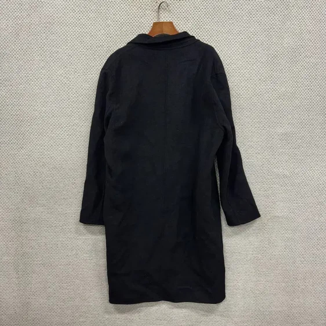 라퍼지스토어 캐쥬얼 울 혼방 블랙 롱코트 105 A00348 상품이미지2