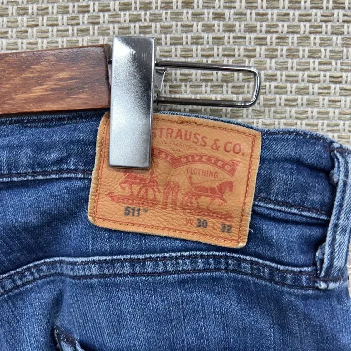 리바이스 511 캐쥬얼 일자 데님 청바지 30인치 A00351 상품이미지3