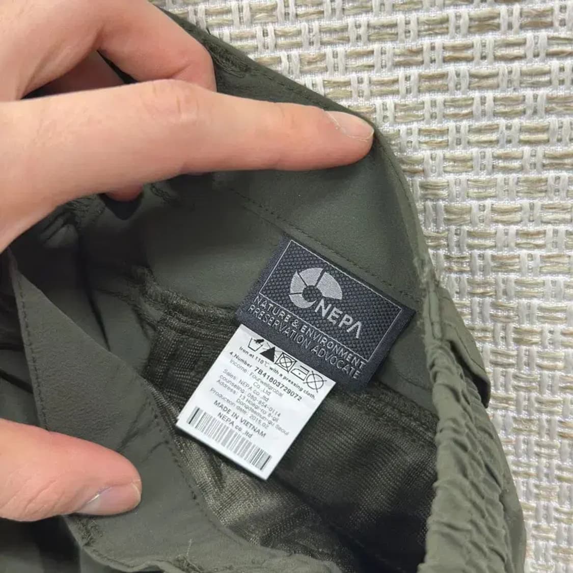 네파 아웃도어 등산 반밴딩 기능성 바지 M A00354 상품이미지3