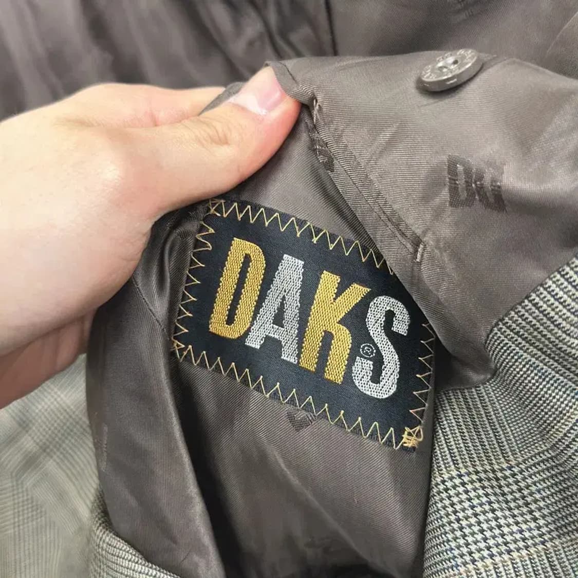 닥스 올드스쿨 체크 패턴 블레이저 자켓 100 A00345 상품이미지3