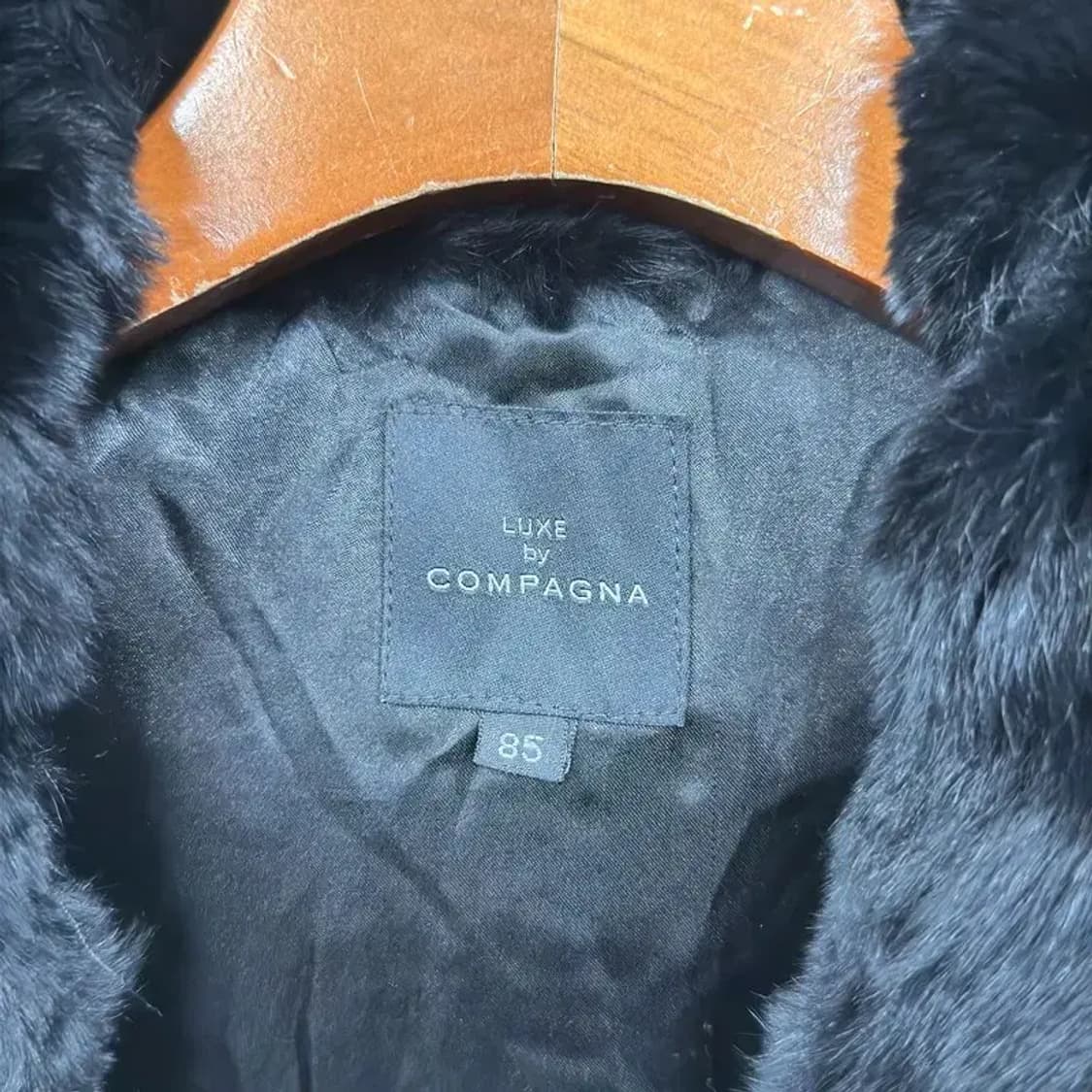 꼼빠니아 레빗퍼 토끼털 후드 조끼 베스트 95 A00349 상품이미지3