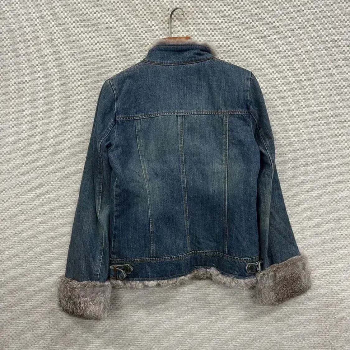 에고이스트 레빗퍼 토끼털 디테일 쉐르파 데님 청자켓 85 A00329 상품이미지2