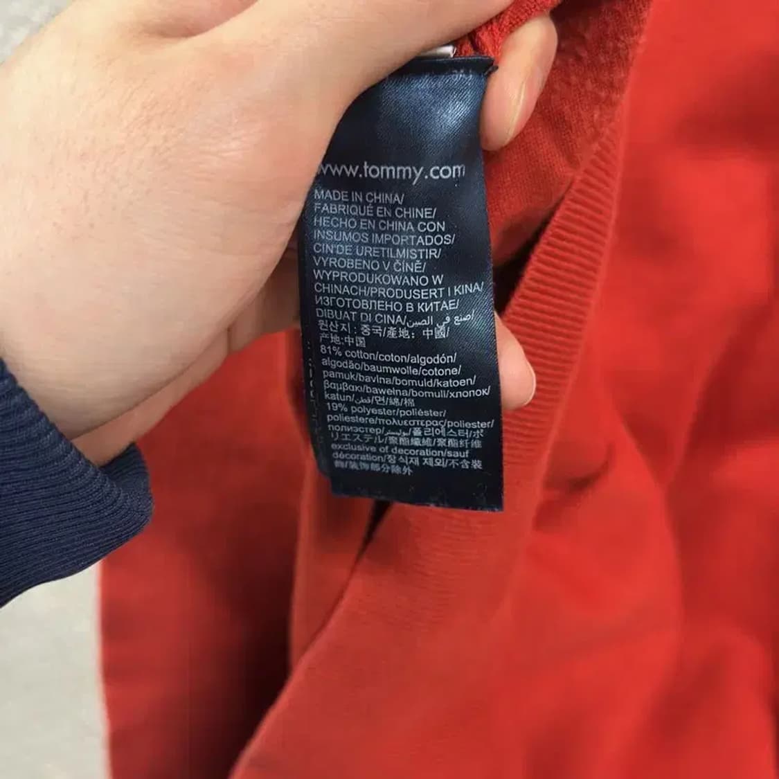 타미힐피거 캐쥬얼 자수로고 스웻셔츠 맨투맨 105 A00347 상품이미지4