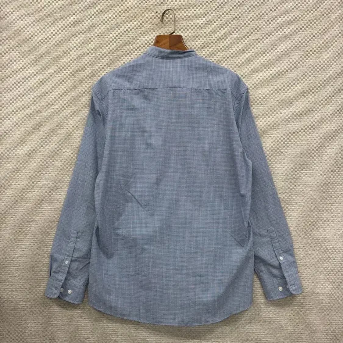 지오지아 캐쥬얼 헨리넥 체크 패턴 셔츠 105 A00350 상품이미지2