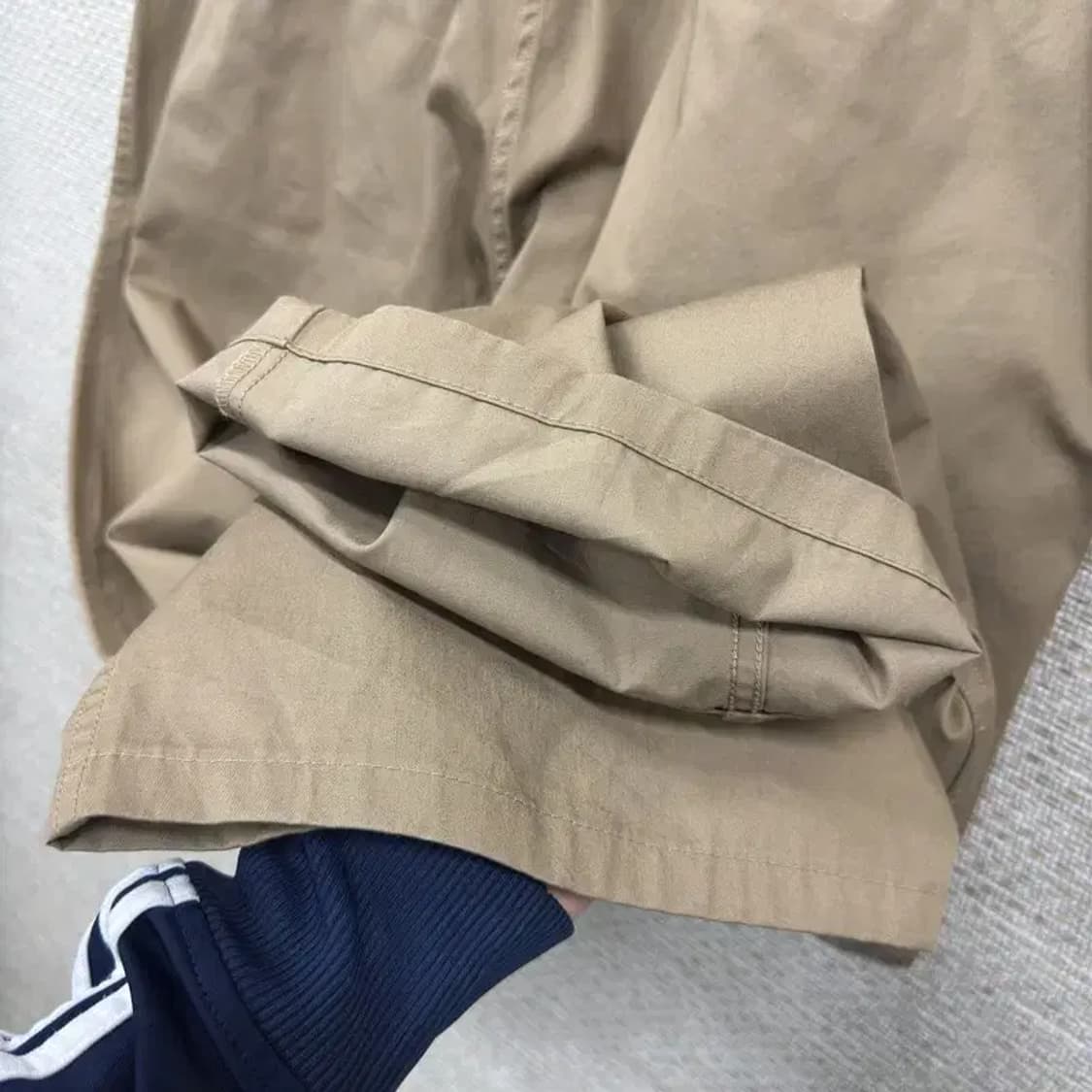 유니클로 U 캐쥬얼 브라운 와이드팬츠 바지 95 A00360 상품이미지5