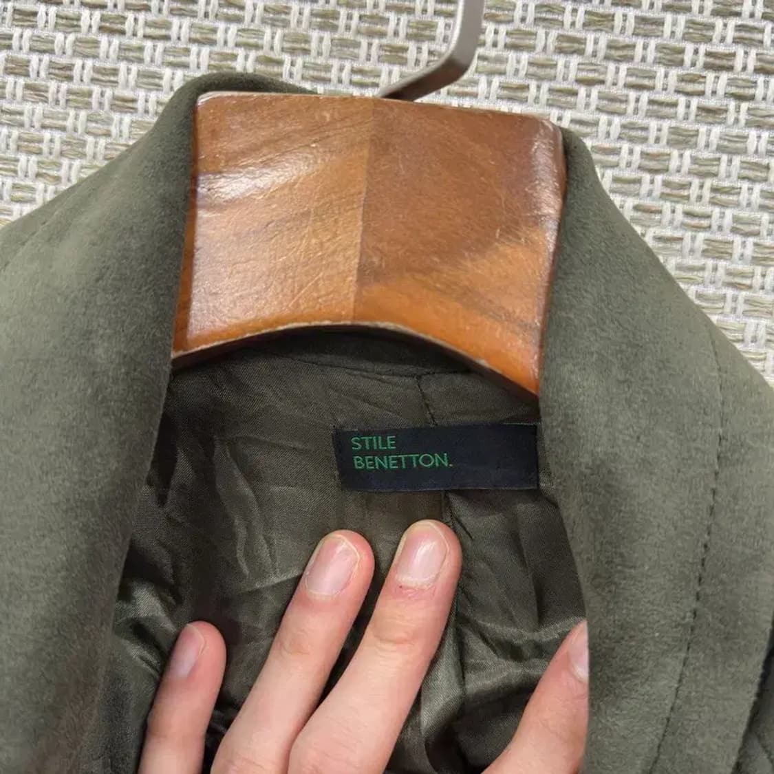 베네통 빈티지 양가죽 사파리 야상 자켓 90 A00337 상품이미지3