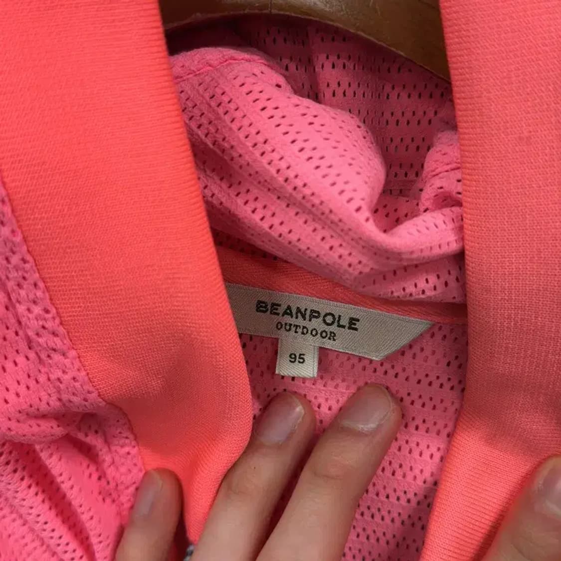 빈폴 아웃도어 골프 핑크 후드 집업 95 A00415 상품이미지3