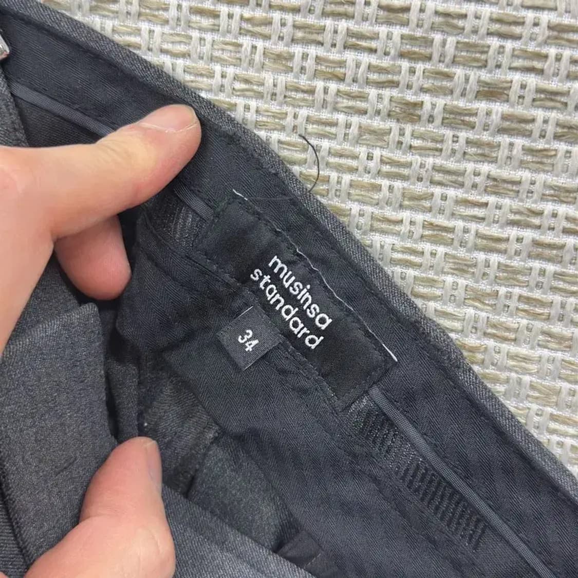 무신사스탠다드 캐쥬얼 투버튼 슬랙스 바지 34인치 A00431 상품이미지3