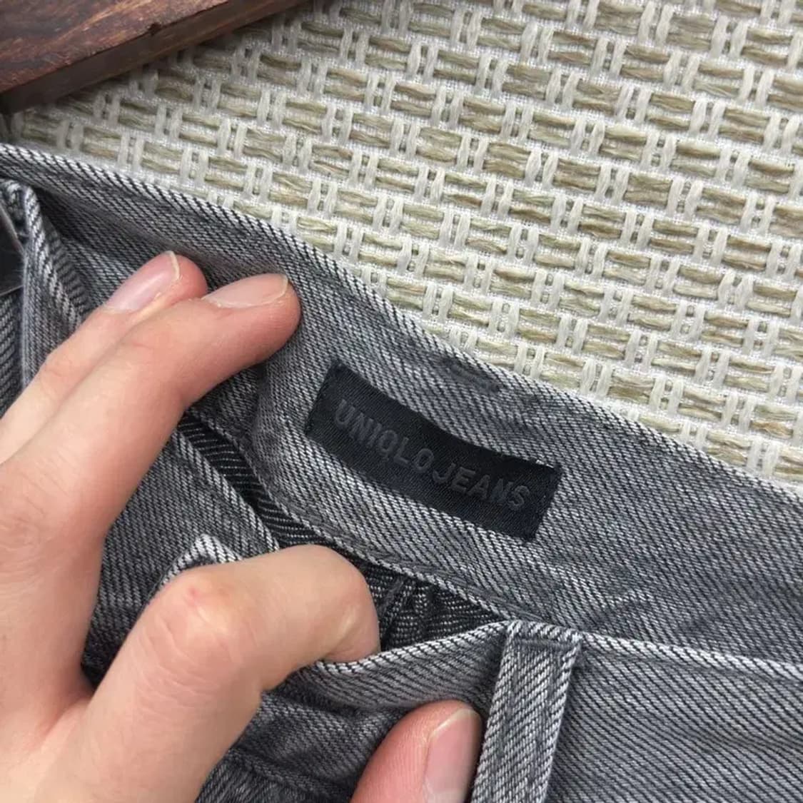 유니클로 캐쥬얼 데님 와이드팬츠 청바지 27인치 A00433 상품이미지3