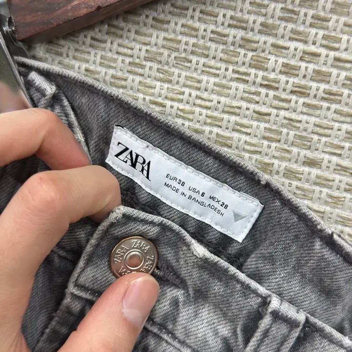 자라 ZARA 캐쥬얼 와이드 데님 팬츠 28인치 A00434 상품이미지3