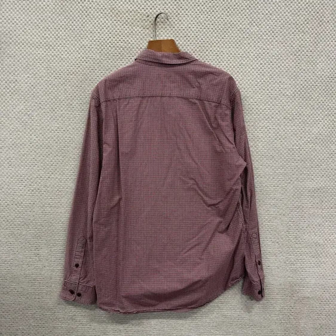 라코스테 캐쥬얼 자수로고 체크 패턴 셔츠 100 A00411 상품이미지2