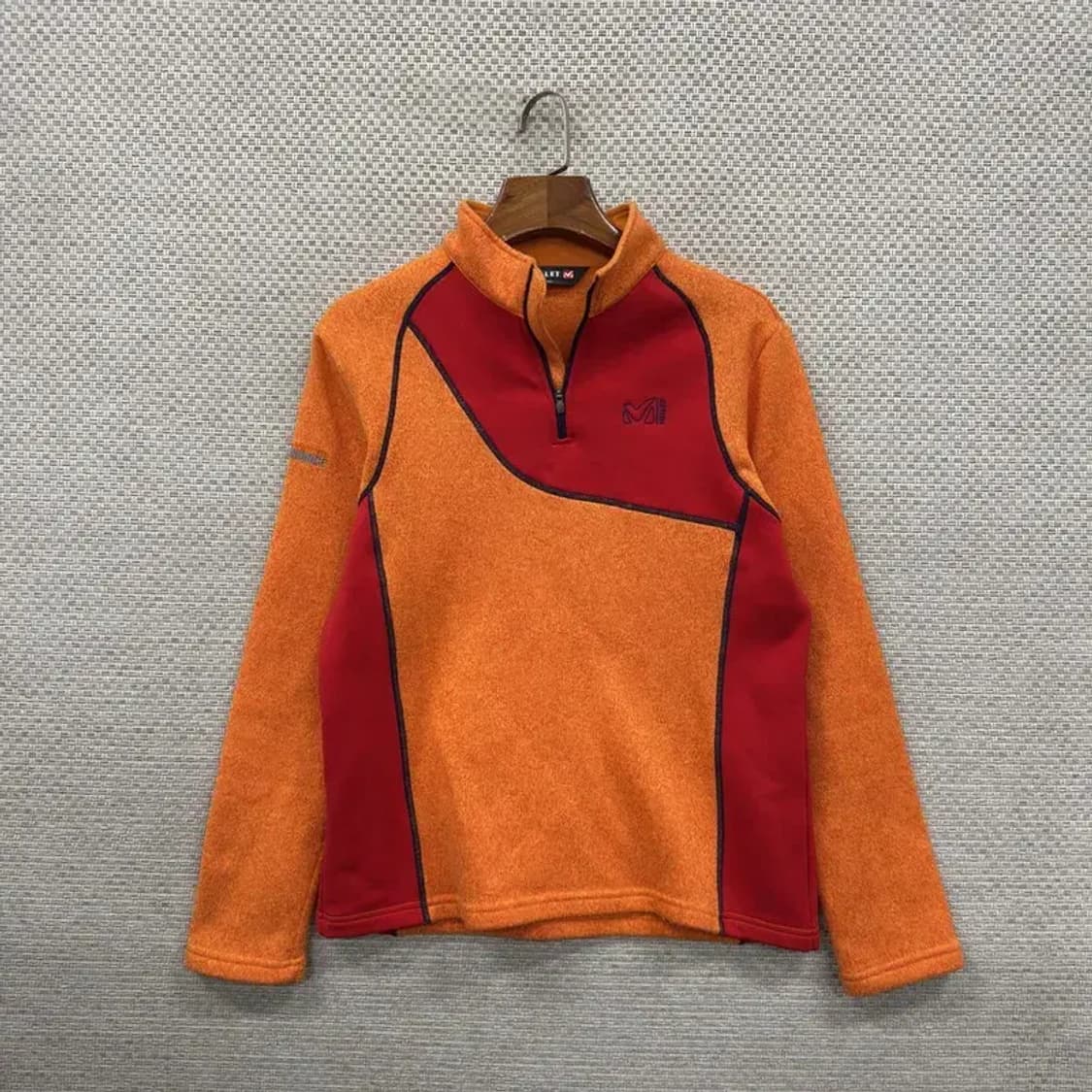 밀레 아웃도어 등산 반집업 긴팔티  95 A00412 상품이미지1