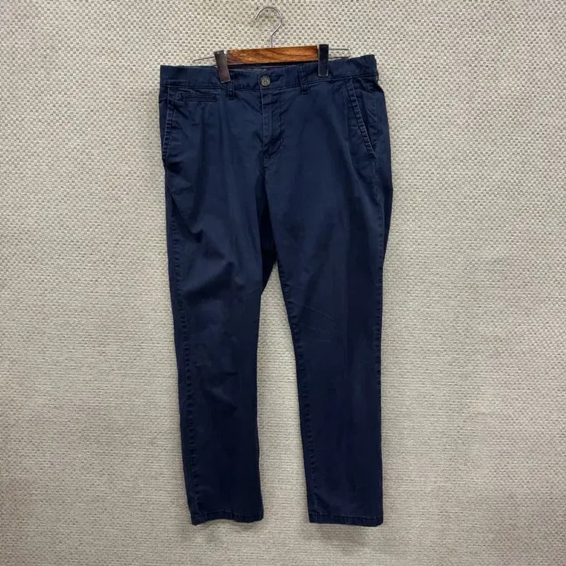 타미힐피거 슬림핏 캐쥬얼 네이비 면바지 32인치 A00435 상품이미지1