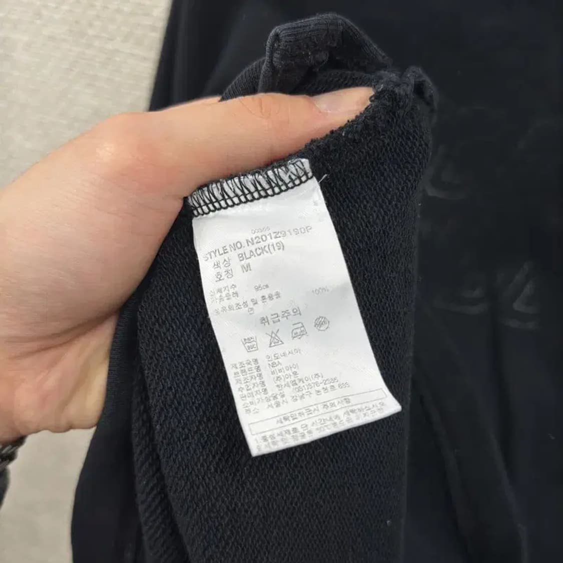 NBA 캐쥬얼 프린팅 빅로고 맨투맨 95 A00414 상품이미지4