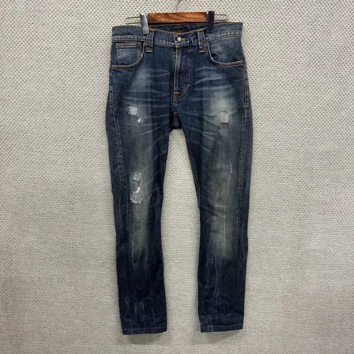 누디진 빈티지 캐쥬얼 찢청 데님 바지 31인치 A00438 상품이미지1