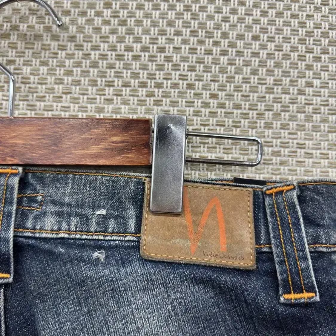 누디진 빈티지 캐쥬얼 찢청 데님 바지 31인치 A00438 상품이미지3