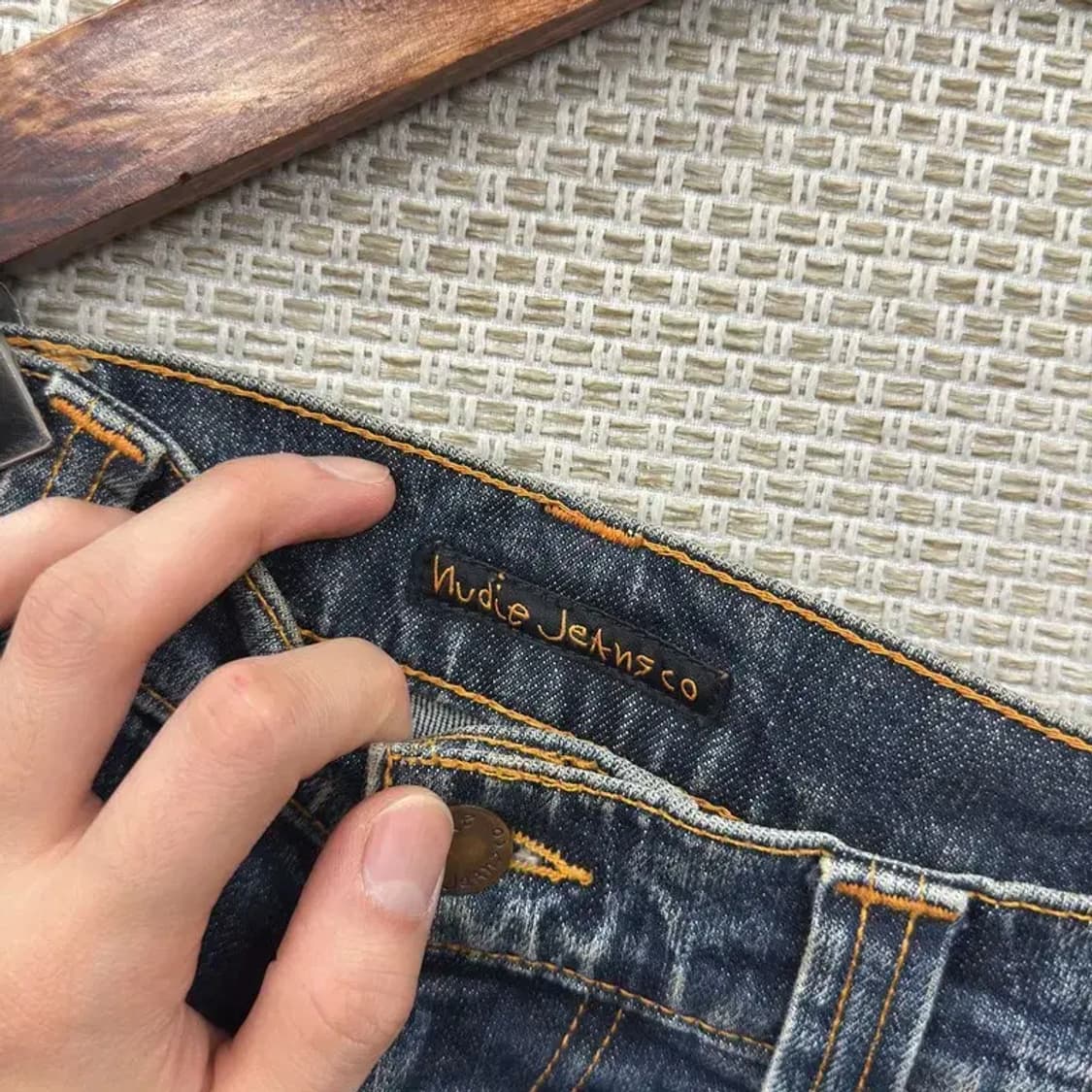 누디진 빈티지 캐쥬얼 찢청 데님 바지 31인치 A00438 상품이미지4