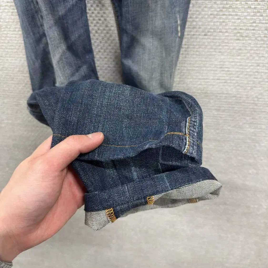 누디진 빈티지 캐쥬얼 찢청 데님 바지 31인치 A00438 상품이미지8