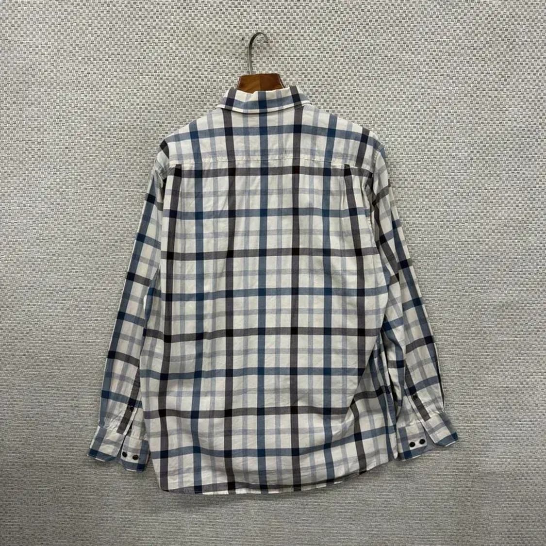 닥스 캐주얼 자수로고 체크 긴팔 셔츠 100 A00481 상품이미지2