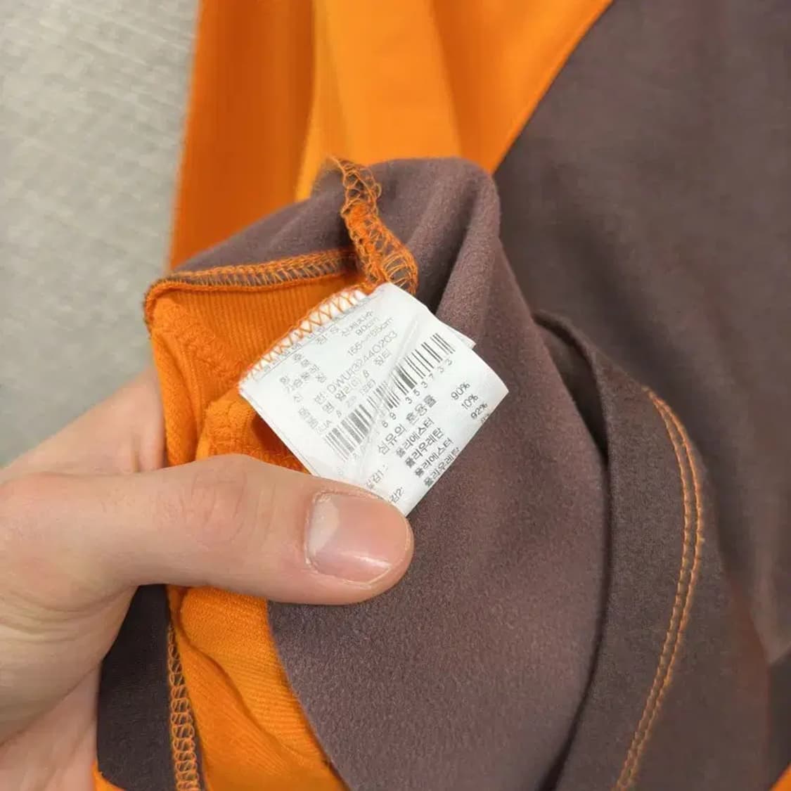 아이더 아웃도어 자수로고 반집업 긴팔티 90 A00483 상품이미지4