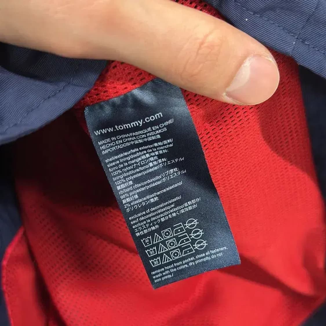 타미힐피거 올드스쿨 자수로고 윈드러너 바람막이 95 A00486 상품이미지4