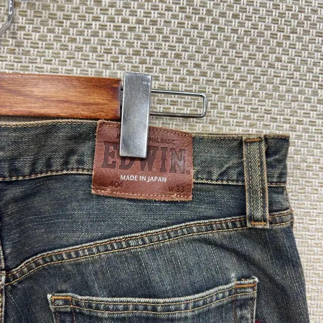 에드윈 404 인터네셔널 재팬 빈티지 데님 청바지 33인치 A00511 상품이미지3