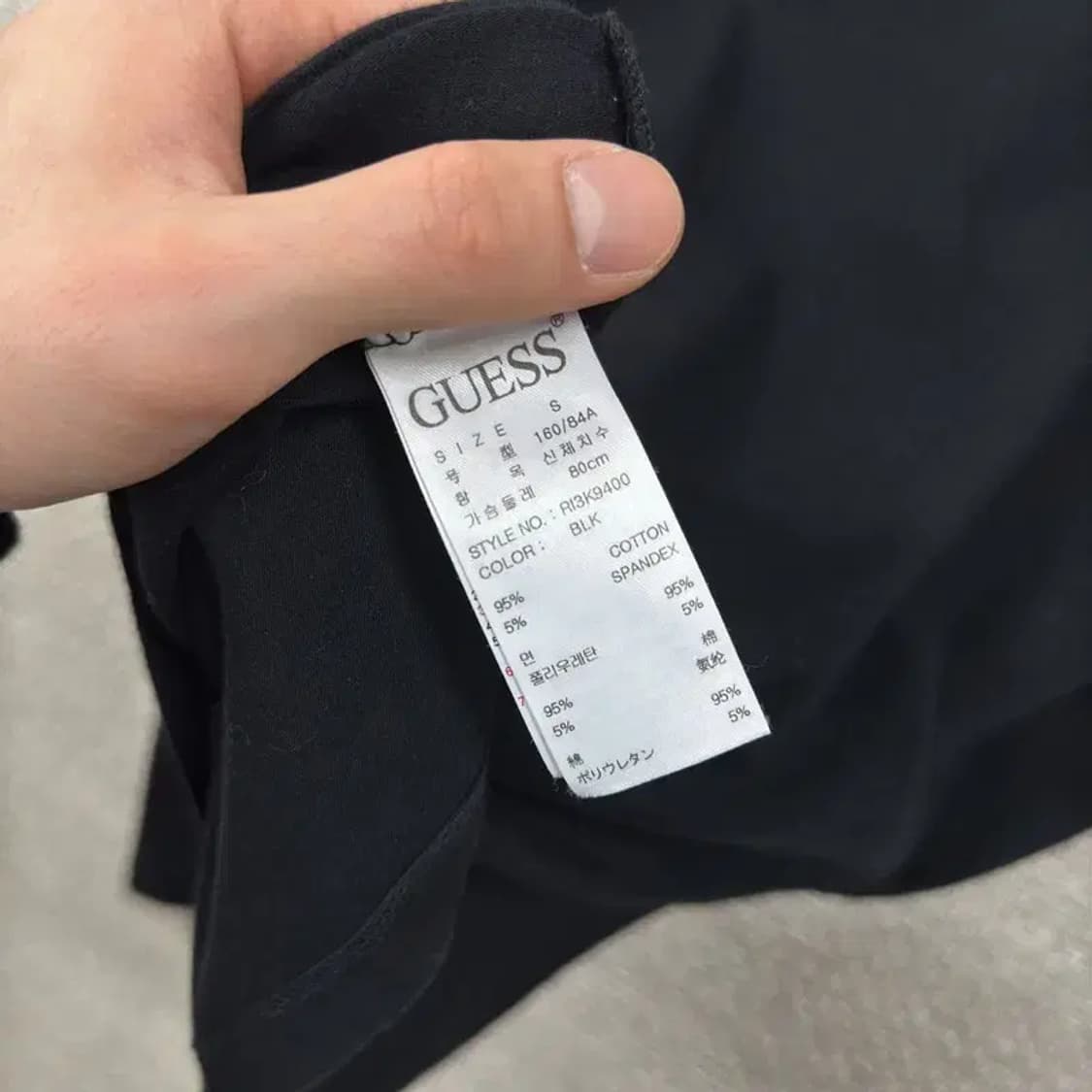 게스 캐주얼 패치로고 롱슬리브 긴팔티 85 A00493 상품이미지4