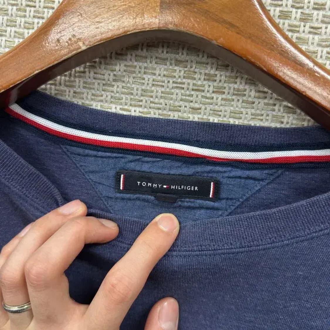 타미힐피거 캐주얼 자수로고 스웻셔츠 맨투맨 100 A00495 상품이미지3