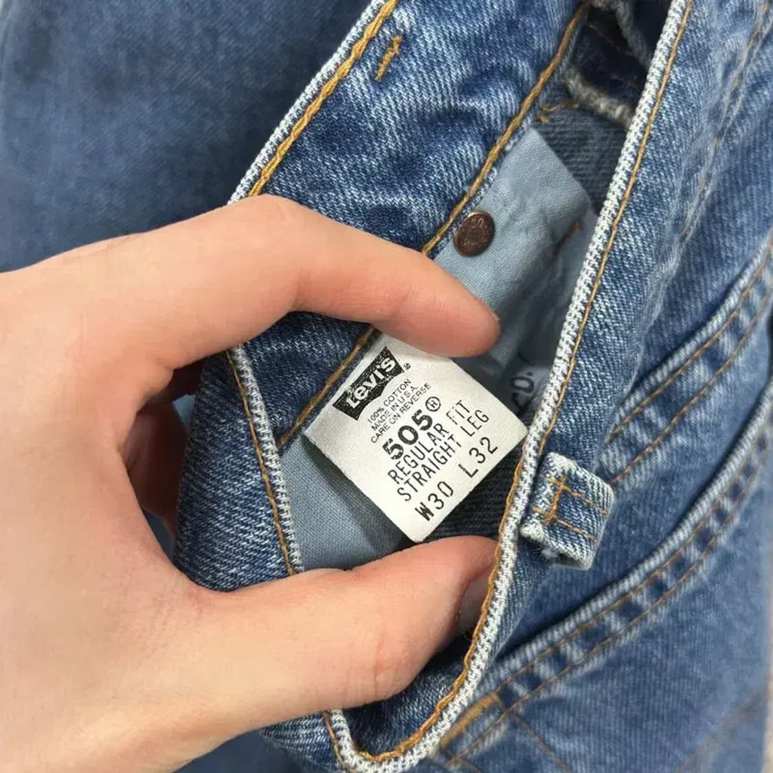 리바이스 505 캐주얼 데님 청바지 30인치 A00515 상품이미지4