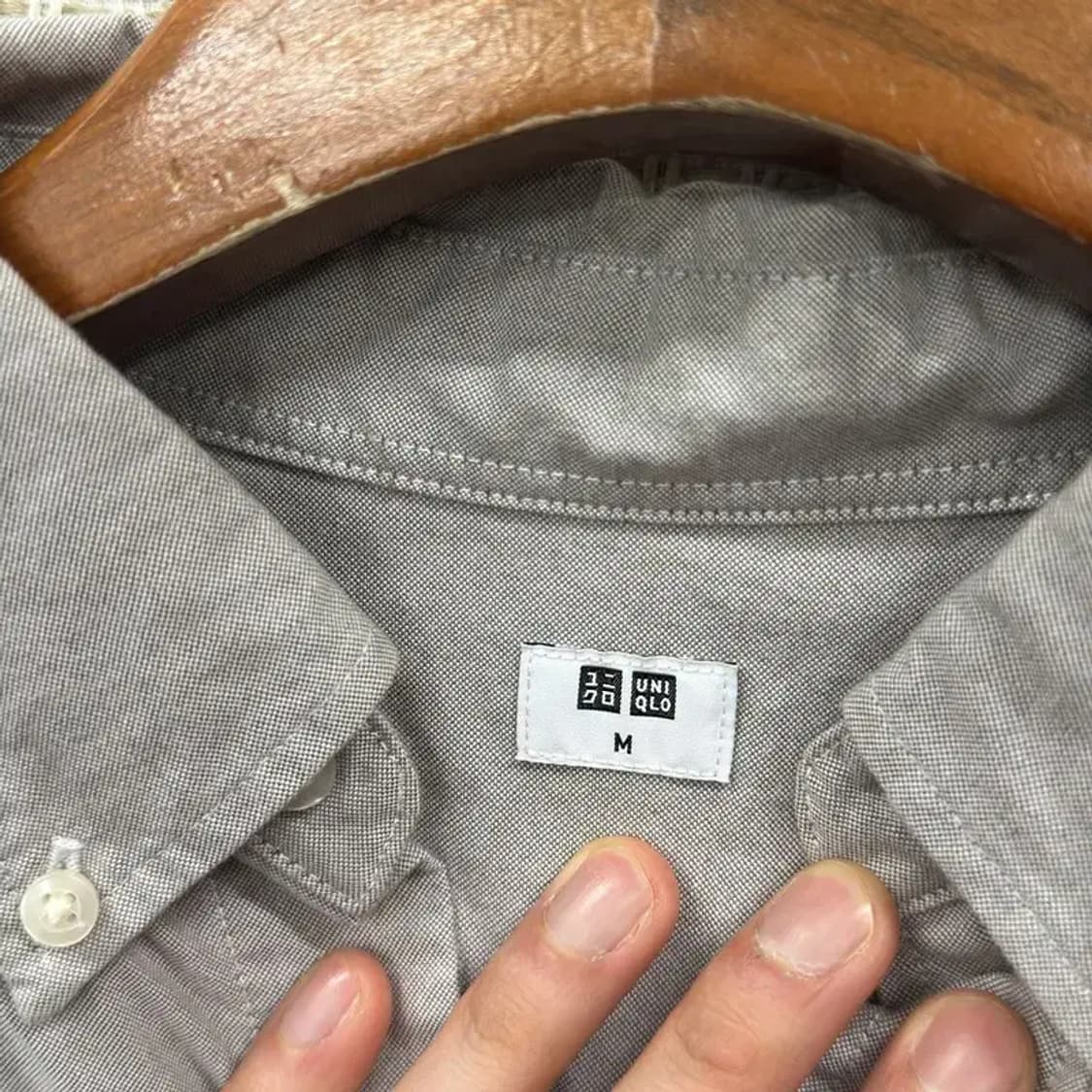 유니클로 캐주얼 포켓 긴팔 셔츠 95 A00500 상품이미지3