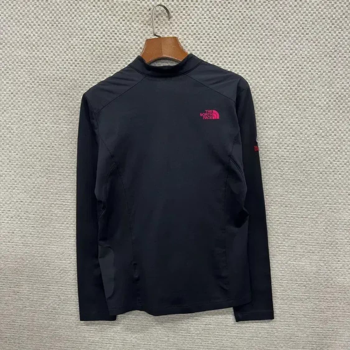 노스페이스 아웃도어 자수로고 반집업 긴팔티 90 A00494 상품이미지2
