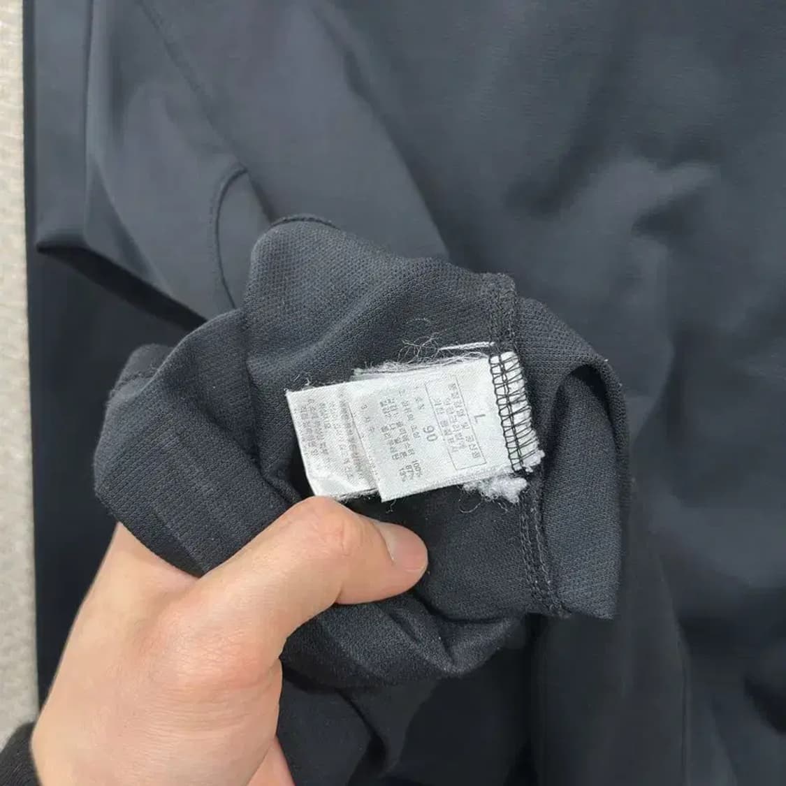 노스페이스 아웃도어 자수로고 반집업 긴팔티 90 A00494 상품이미지3