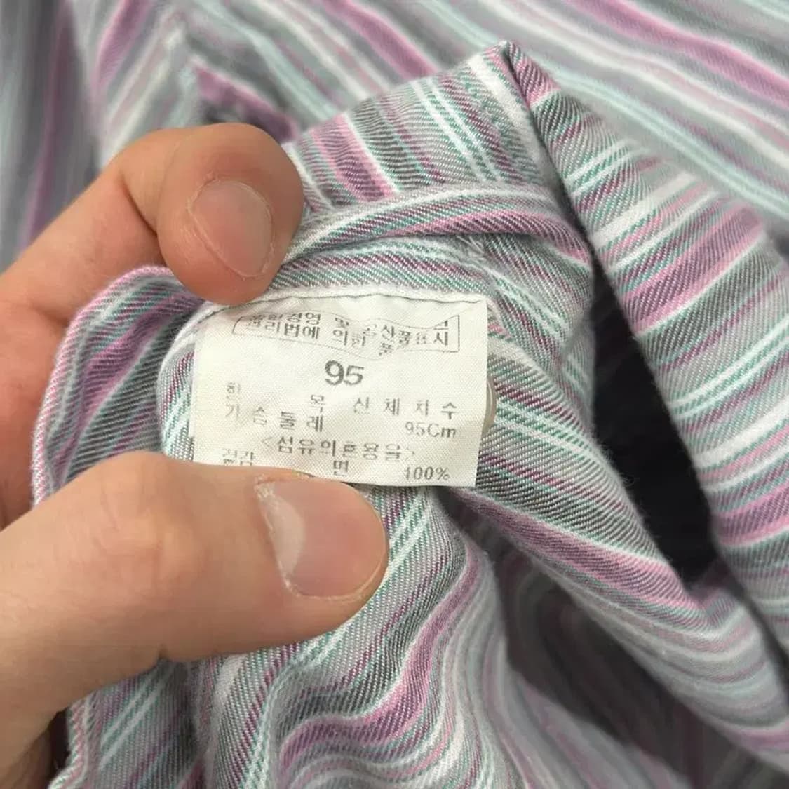 빈폴 골프 캐주얼 자수로고 스트라이프 긴팔 셔츠 95 A00503 상품이미지4