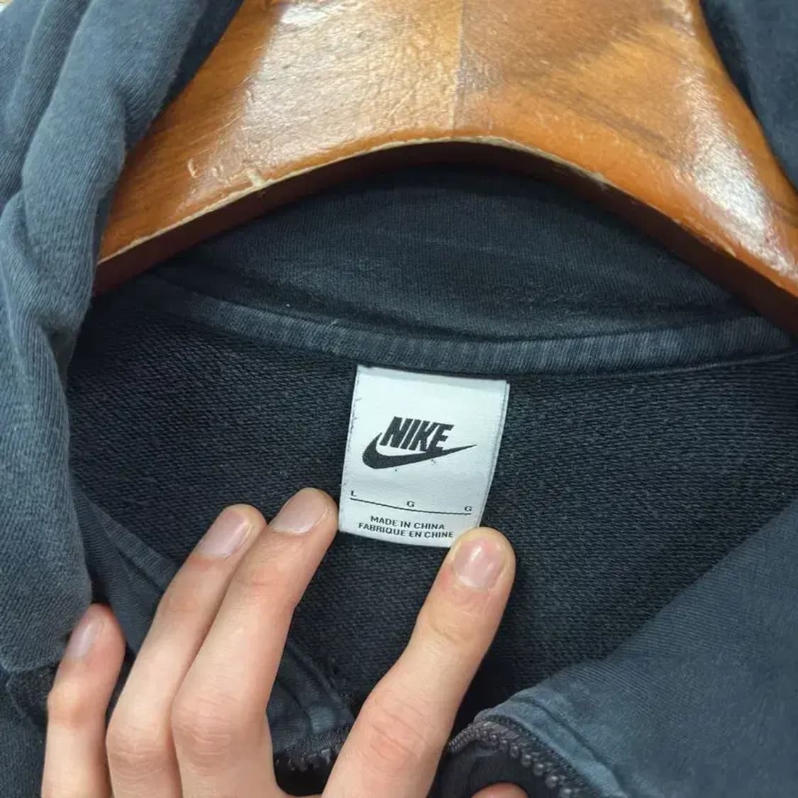 나이키 캐주얼 자수로고 후드집업 100 A00504 상품이미지3