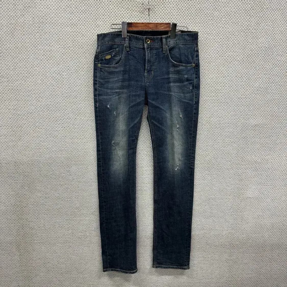 버커루 빈티지워싱 찢청 스판 데님 청바지 32인치 A00520 상품이미지1