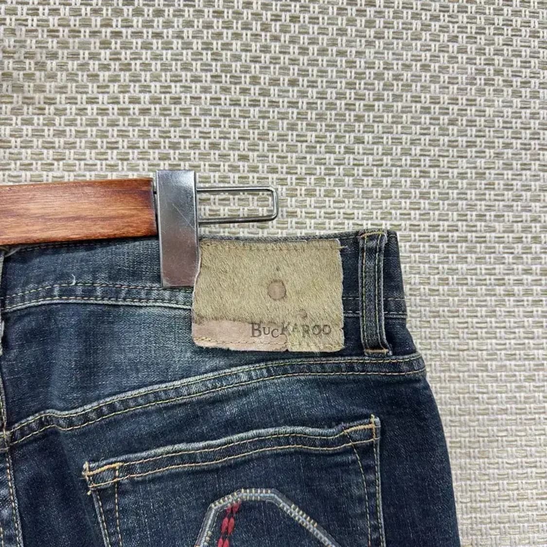 버커루 빈티지워싱 찢청 스판 데님 청바지 32인치 A00520 상품이미지3