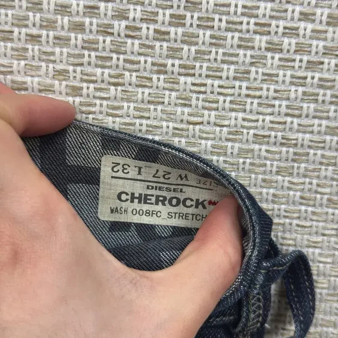 디젤 로우라이즈 부츠컷 데님 청바지 27인치 A00519 상품이미지5