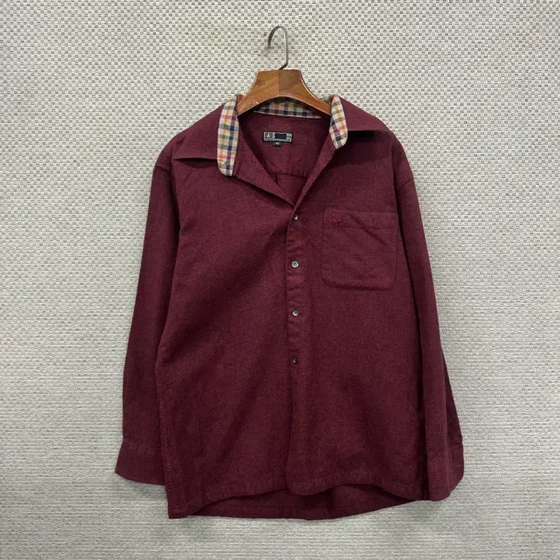 닥스 캐주얼 자수로고 올드스쿨 플란넬 긴팔 셔츠 95 A00562 상품이미지1