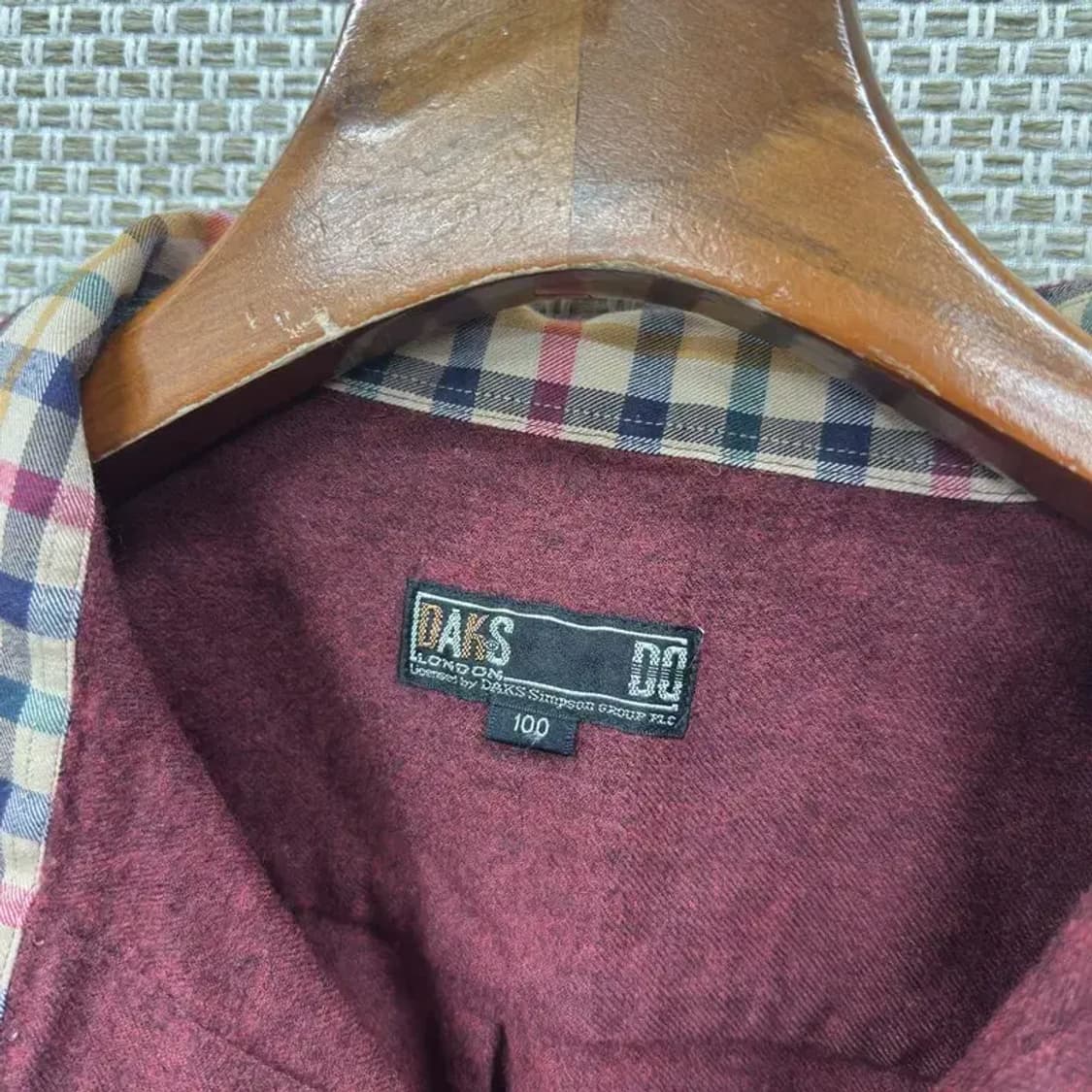 닥스 캐주얼 자수로고 올드스쿨 플란넬 긴팔 셔츠 95 A00562 상품이미지3