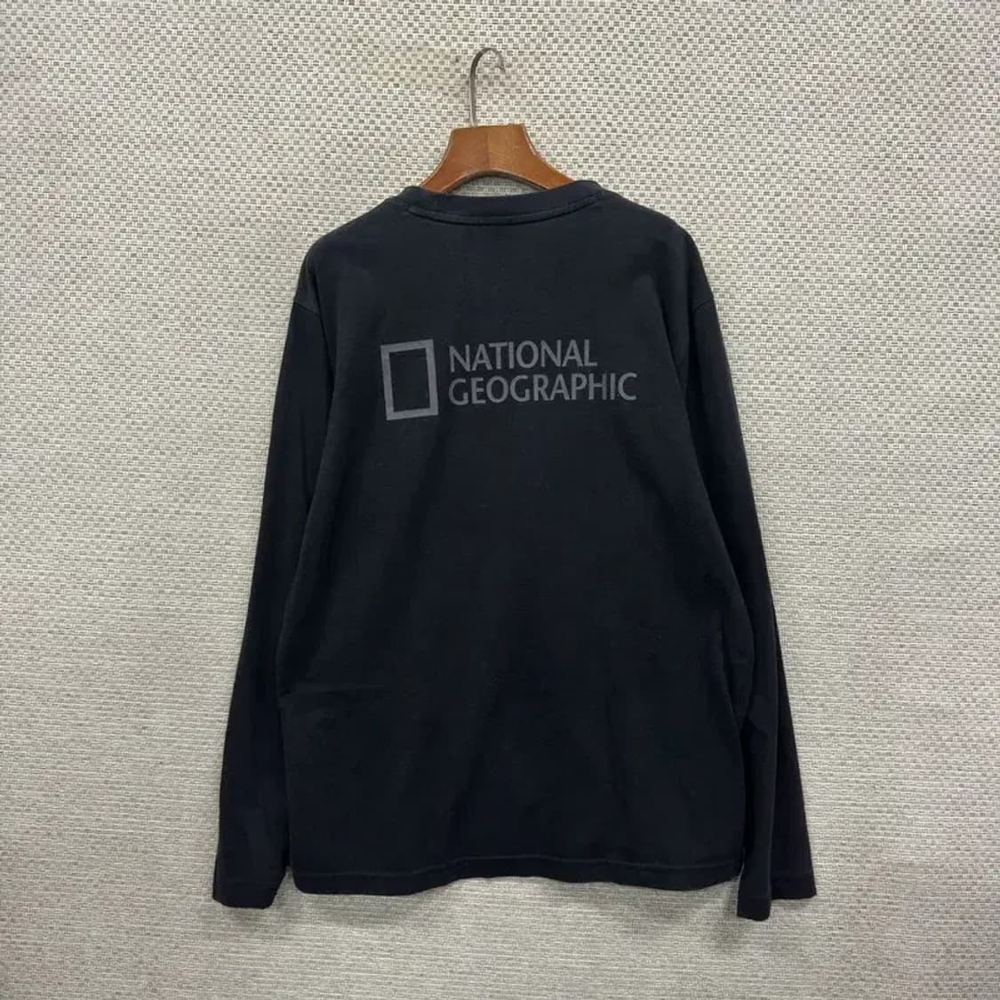 내셔널지오그래픽 아웃도어 프린팅로고 롱슬리브 긴팔티 105 A00569 상품이미지2