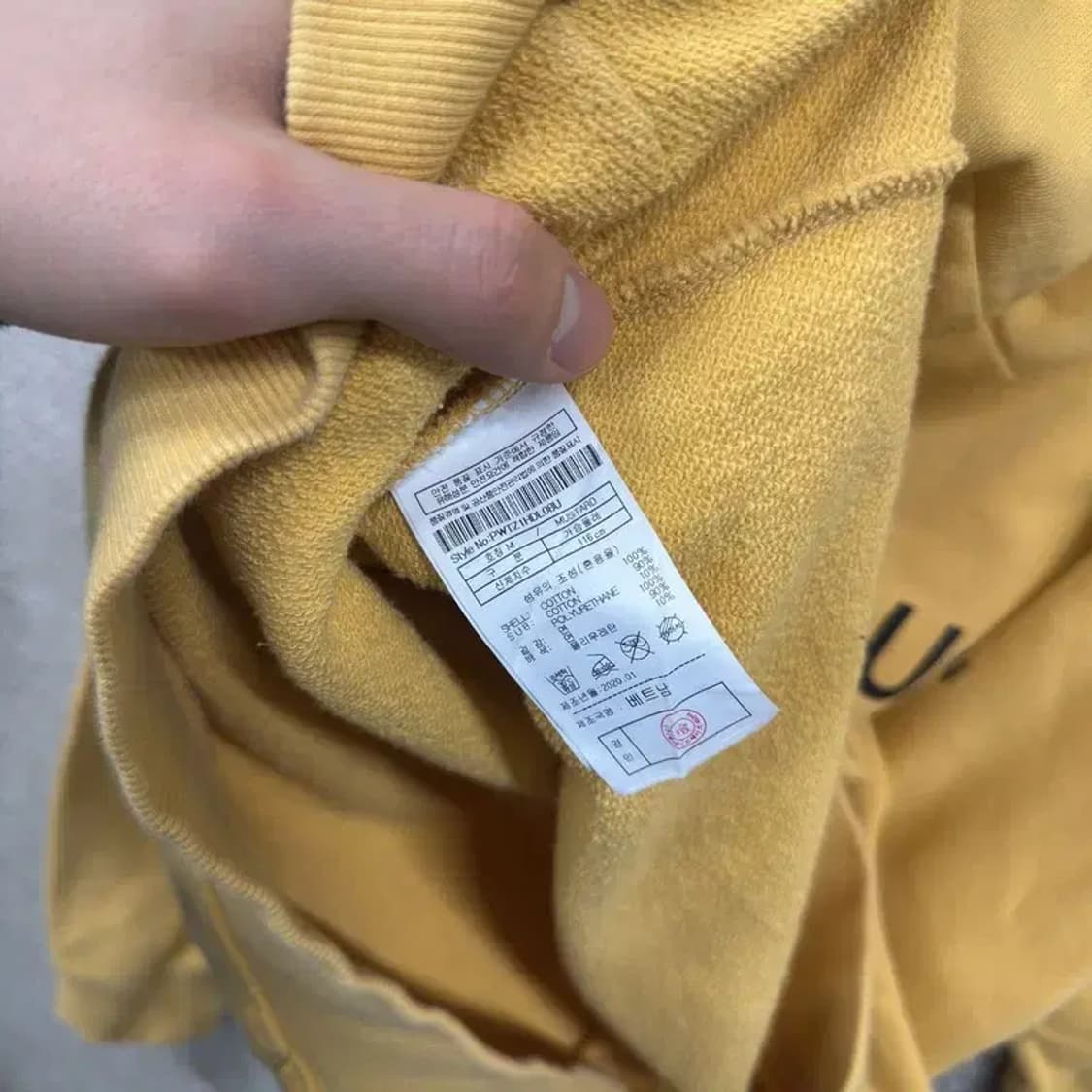 플랙진 캐주얼 자수로고 후드티 100 A00573 상품이미지4