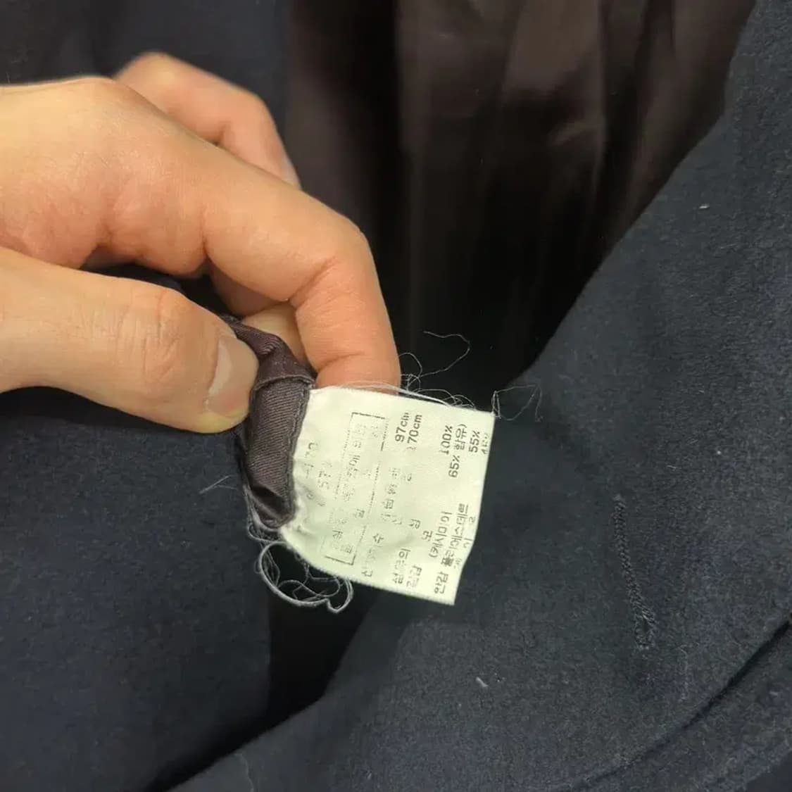 닥스 올드스쿨 울 캐시미어 롱 코트 자켓 100 A00584 상품이미지5