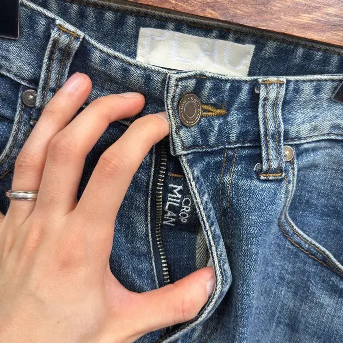 플랙진 크롭 밀란 스판 데님 청바지 30인치 A00592 상품이미지4