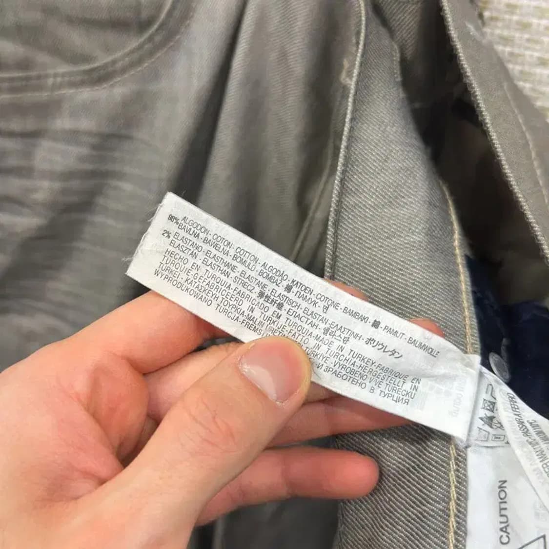 자라 ZARA 일자핏 그레이진 데님 코팅팬츠 32인치 A00595 상품이미지5