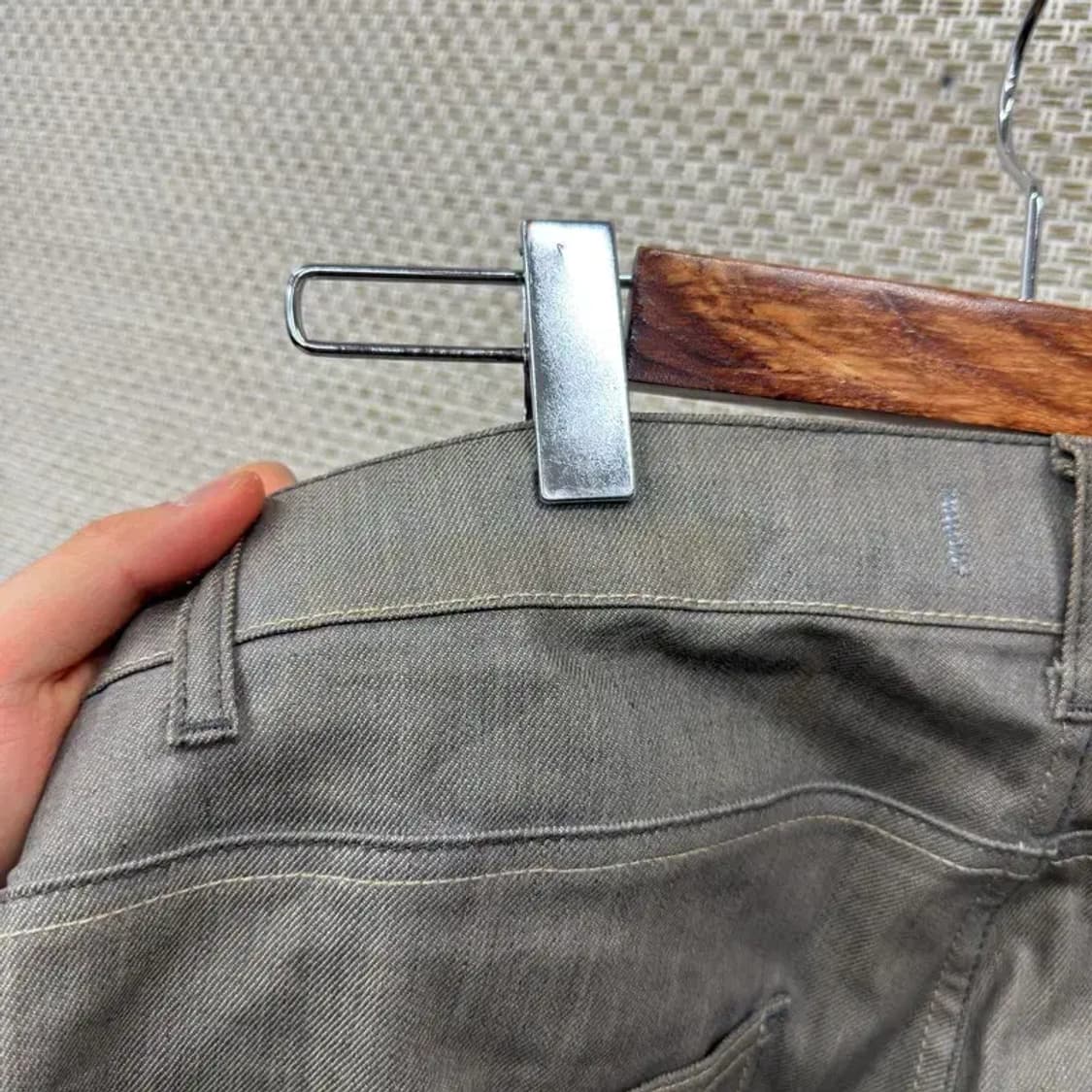자라 ZARA 일자핏 그레이진 데님 코팅팬츠 32인치 A00595 상품이미지6