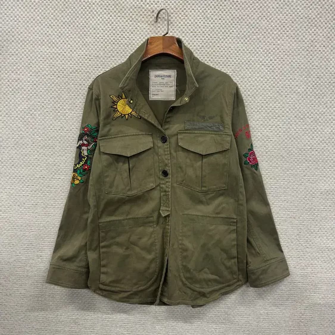 쟈딕앤볼테르 자수 타투 야상 자켓 95 A00565 상품이미지1