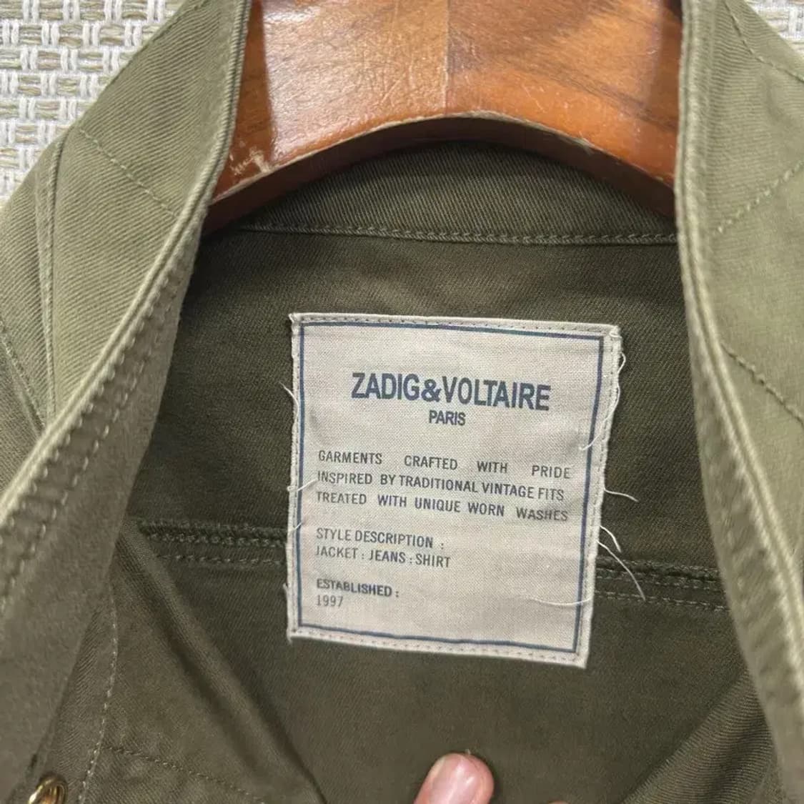 쟈딕앤볼테르 자수 타투 야상 자켓 95 A00565 상품이미지3