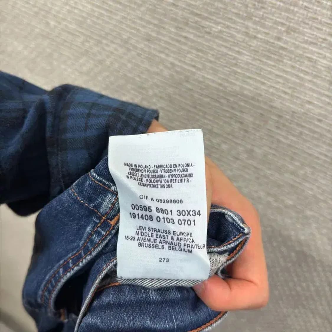 리바이스 595 캐주얼 데님 청바지 30인치 A00593 상품이미지5