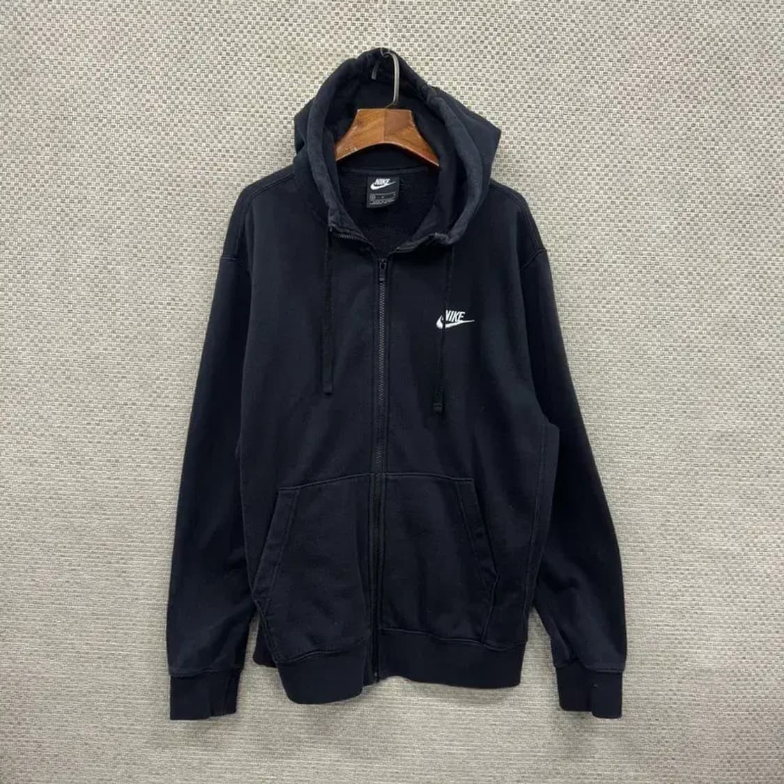 나이키 캐주얼 자수로고 오버핏 약기모 후드집업 105 A00572 상품이미지1