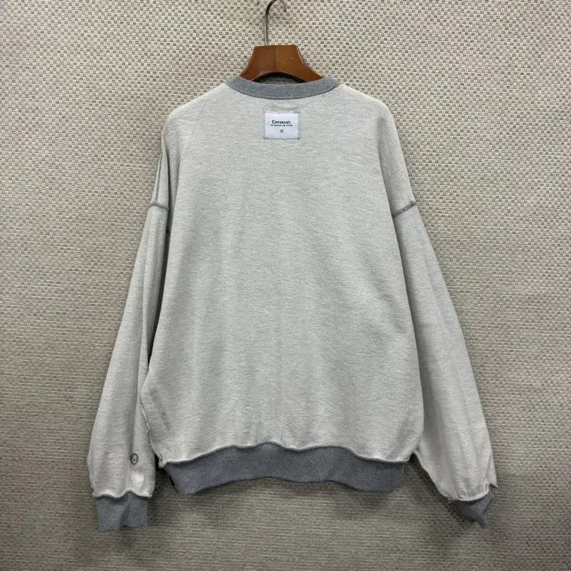 커버낫 리버스 양면 오버핏 스웻셔츠 맨투맨 105 A00578 상품이미지2